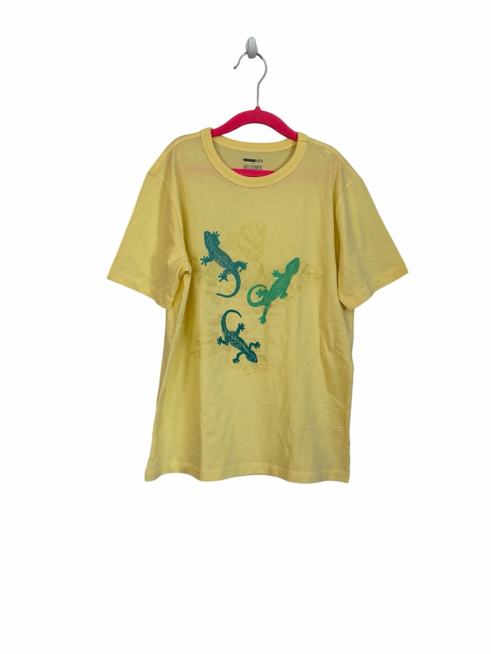 Crewcuts Boys Yellow Glows in the Sun Short Sleeve Cotton Crewneck Sz L NWOT
